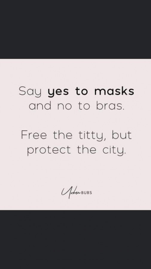 mask vs. bras