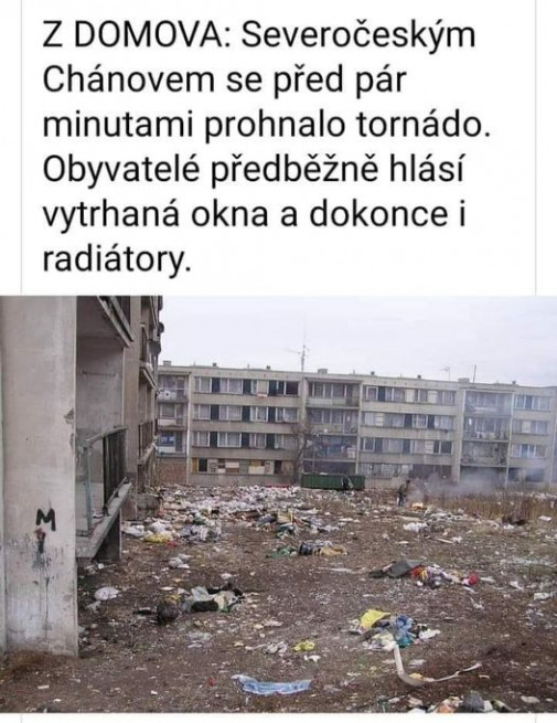 Tornádo v Moste