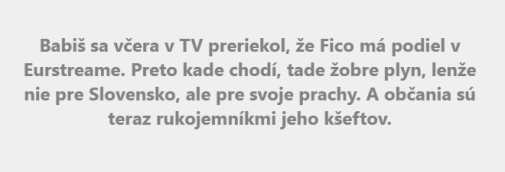 Prečo Fico pretláča ruský plyn